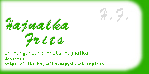 hajnalka frits business card